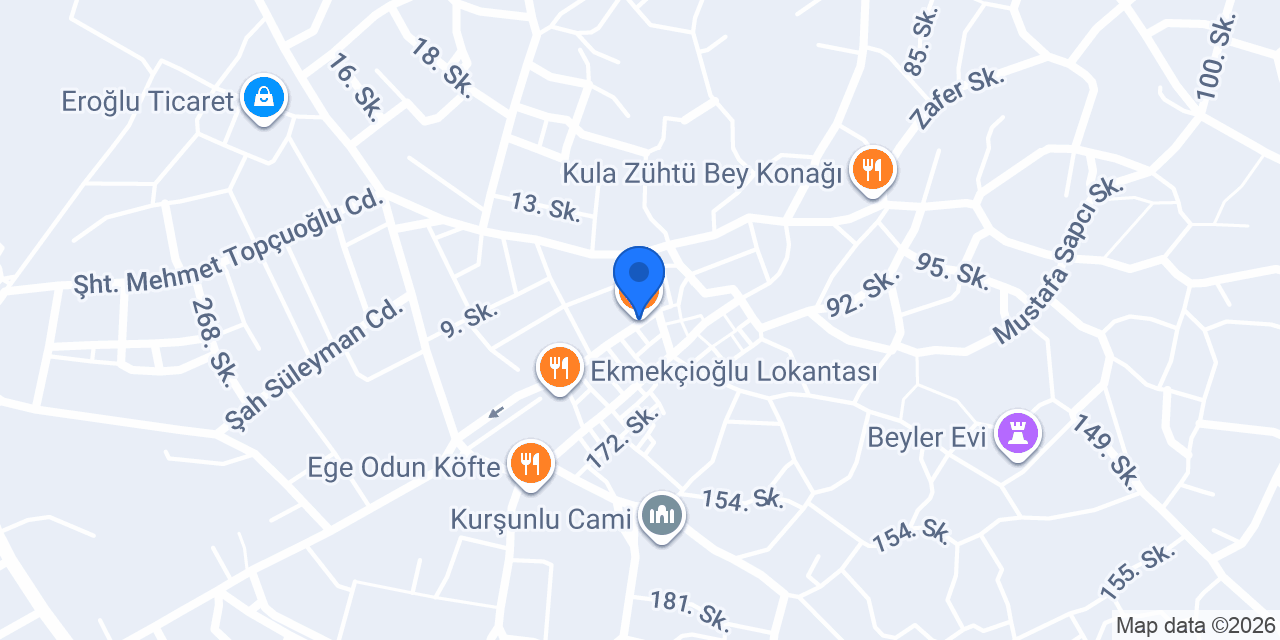 İsa Usta'nın yeri Kula konumu