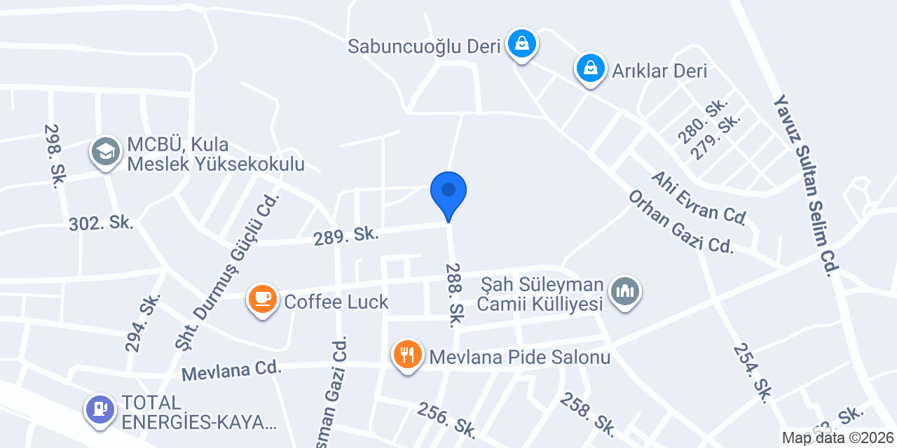 Kula Erkek Öğrenci Yurdu konumu