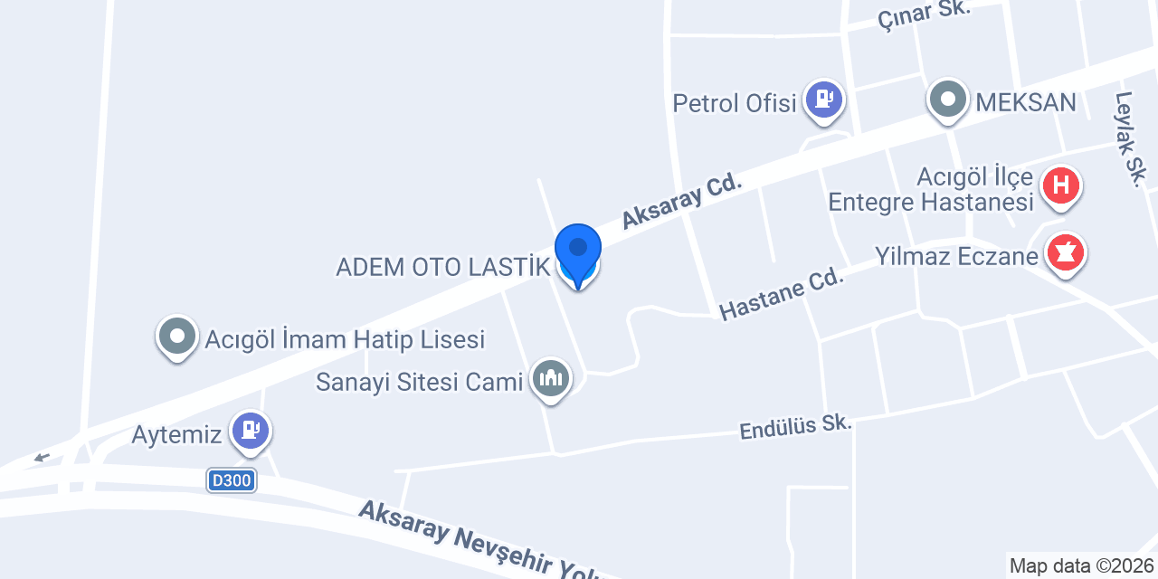 ADEM OTO LASTİK konumu