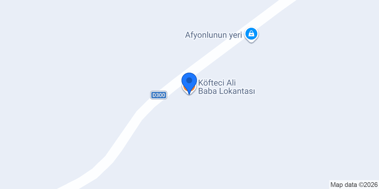 Köfteci Ali Baba Lokantası konumu