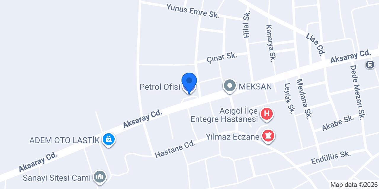Petrol Ofisi konumu