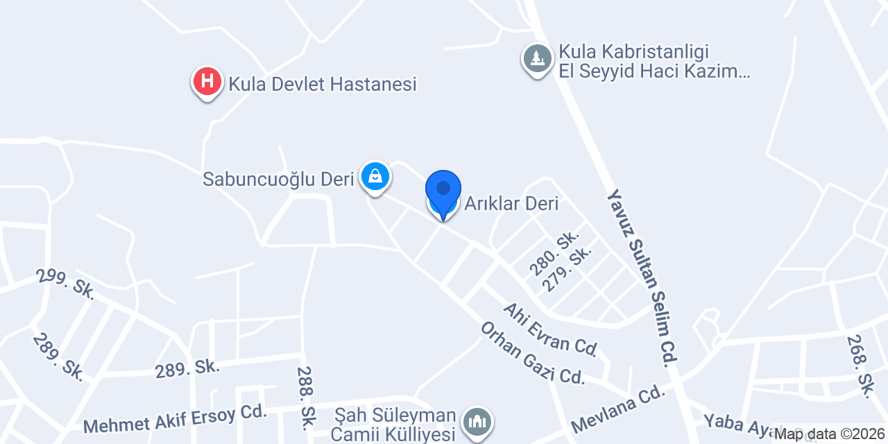 Arıklar Deri konumu