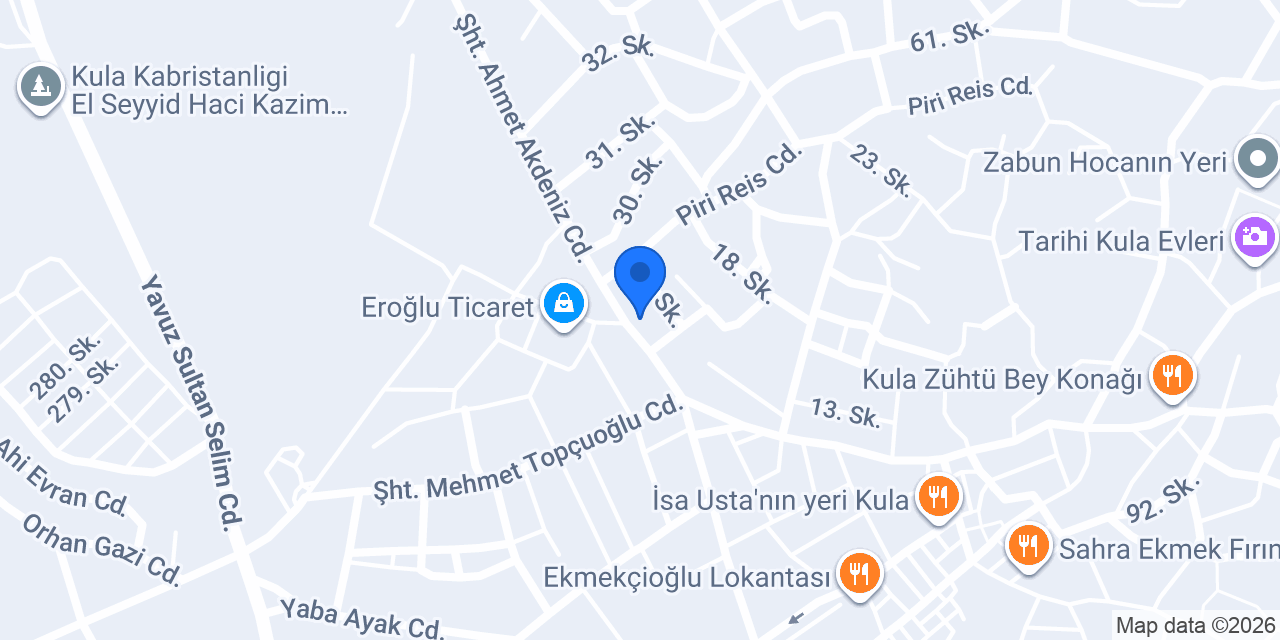 Kula Seç Emlak konumu