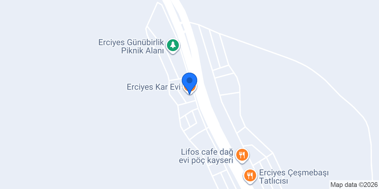 Erciyes Kar Evi konumu