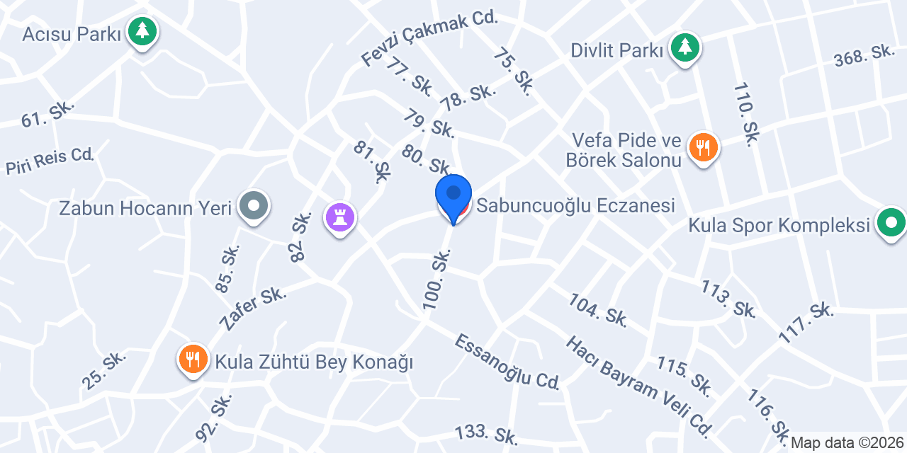 Zaferiye Eczanesi konumu