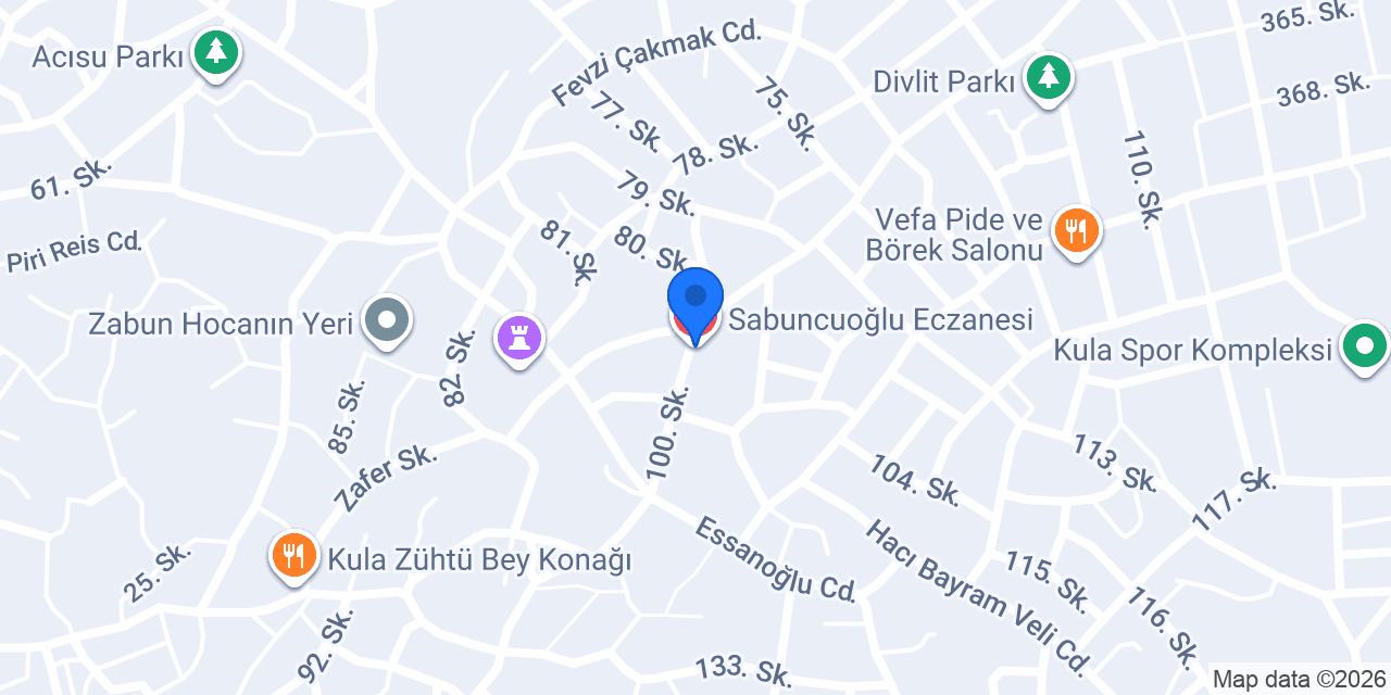 Sabuncuoğlu Eczanesi konumu