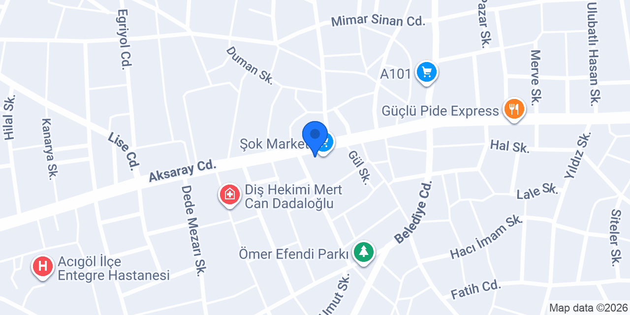 Özer Veteriner Kliniği konumu