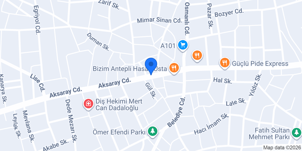 Özmar Gross Market konumu