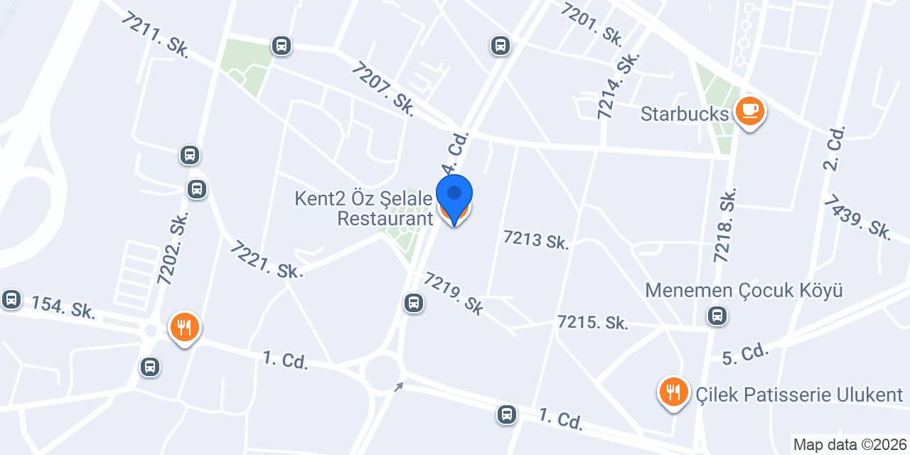 Kent2 Öz Şelale Restaurant konumu