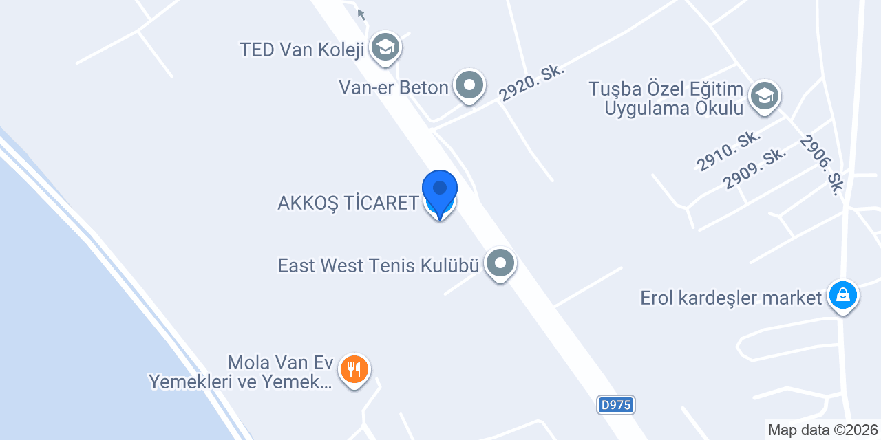AKKOŞ TİCARET konumu