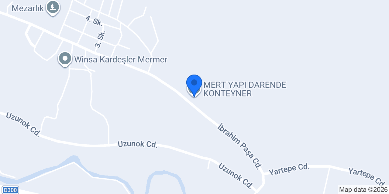 MERT YAPI DARENDE KONTEYNER konumu