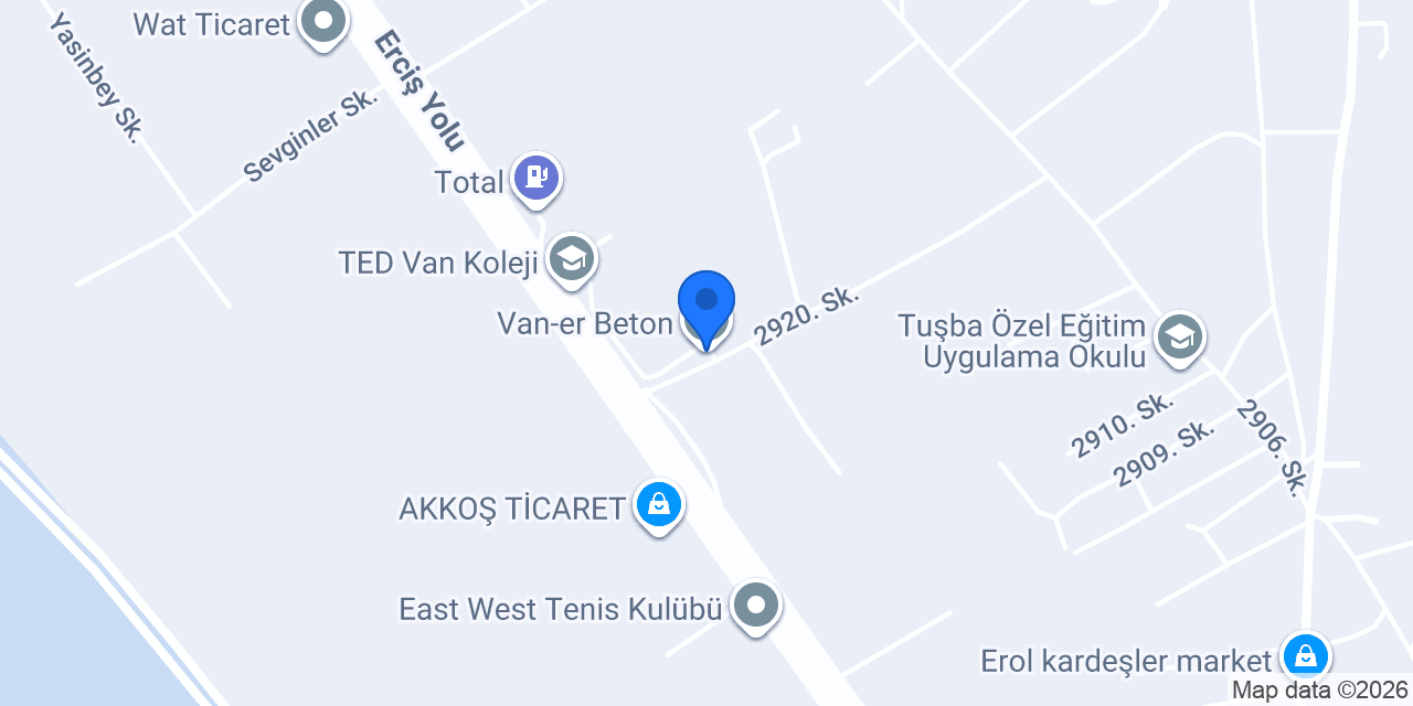 Van-er Beton konumu