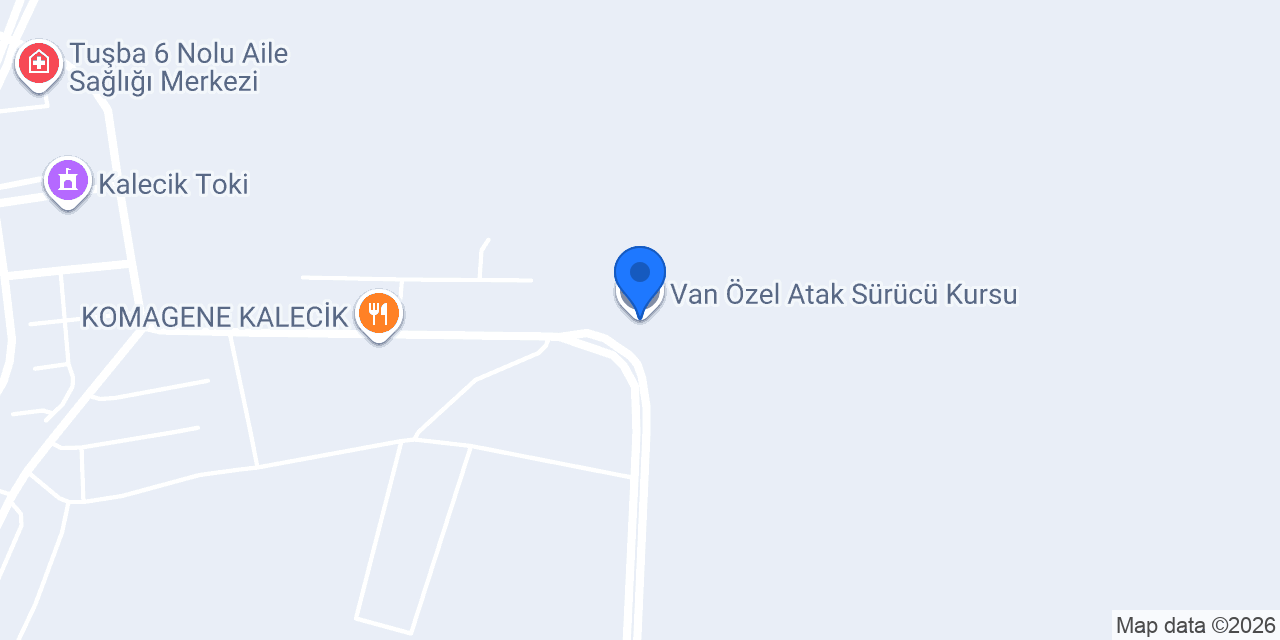 Van Özel Atak Sürücü Kursu konumu