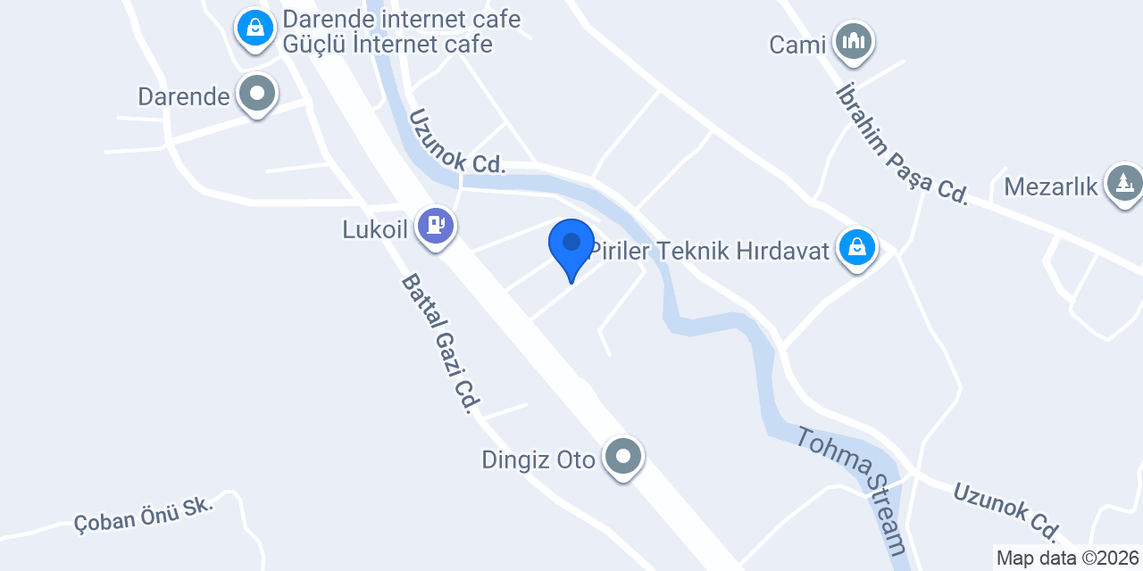 Darende Isı Cam konumu