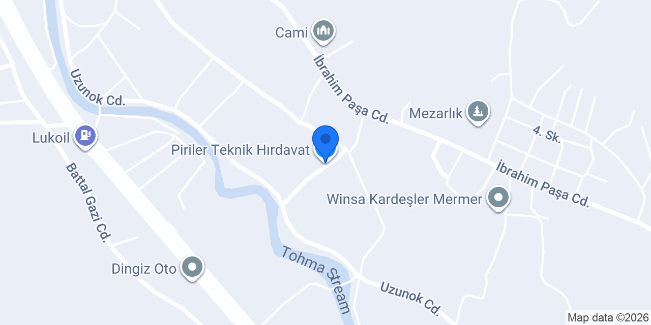 Piriler Teknik Hırdavat konumu