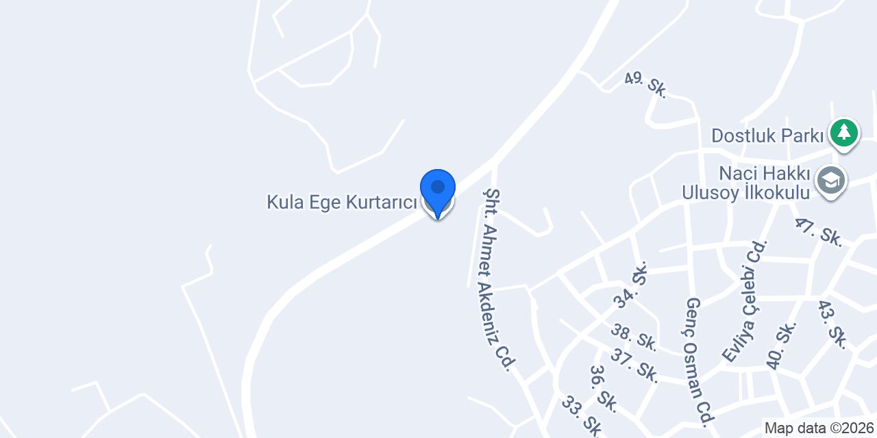 Kula Ege Kurtarıcı konumu