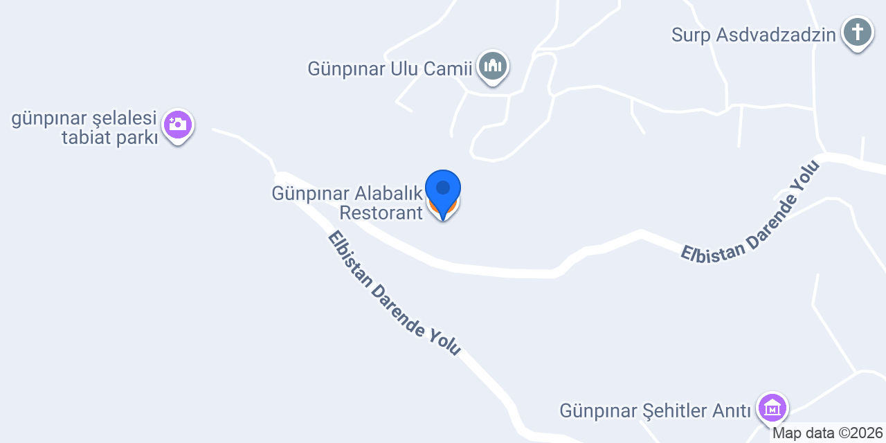Günpınar Alabalık Restorant konumu