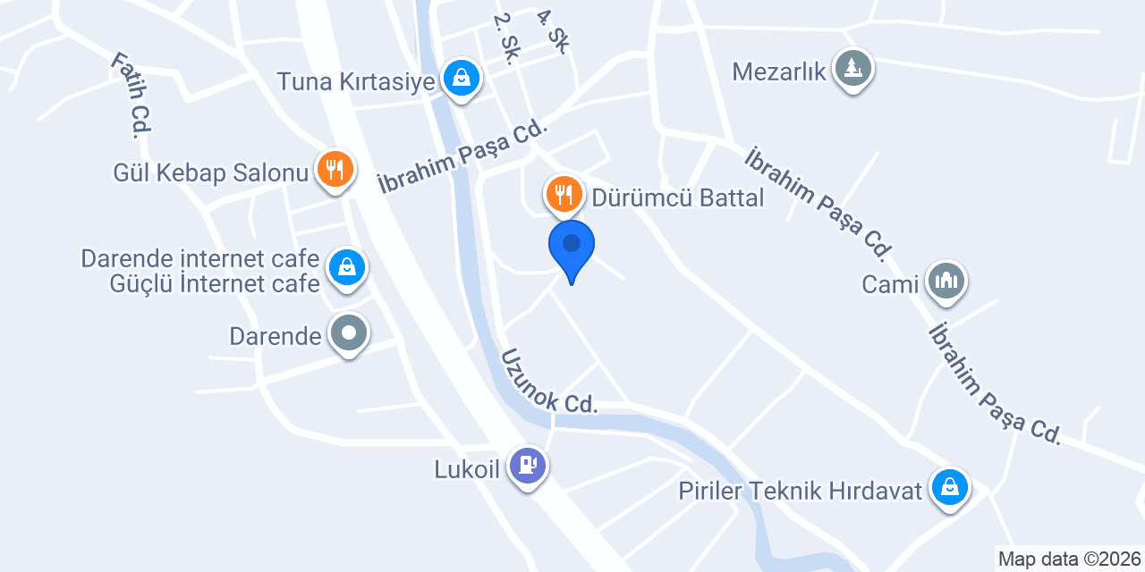 Darende Askerlik Şubesi konumu