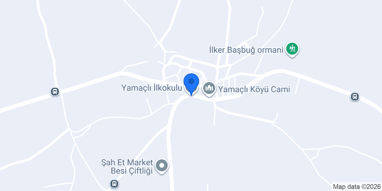 Yamaçlı İlkokulu konumu