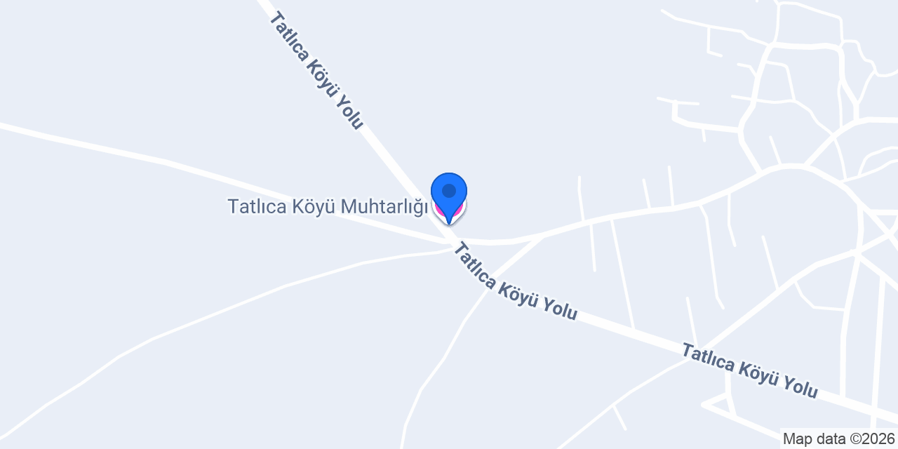 Tatlıca Köyü Muhtarlığı konumu