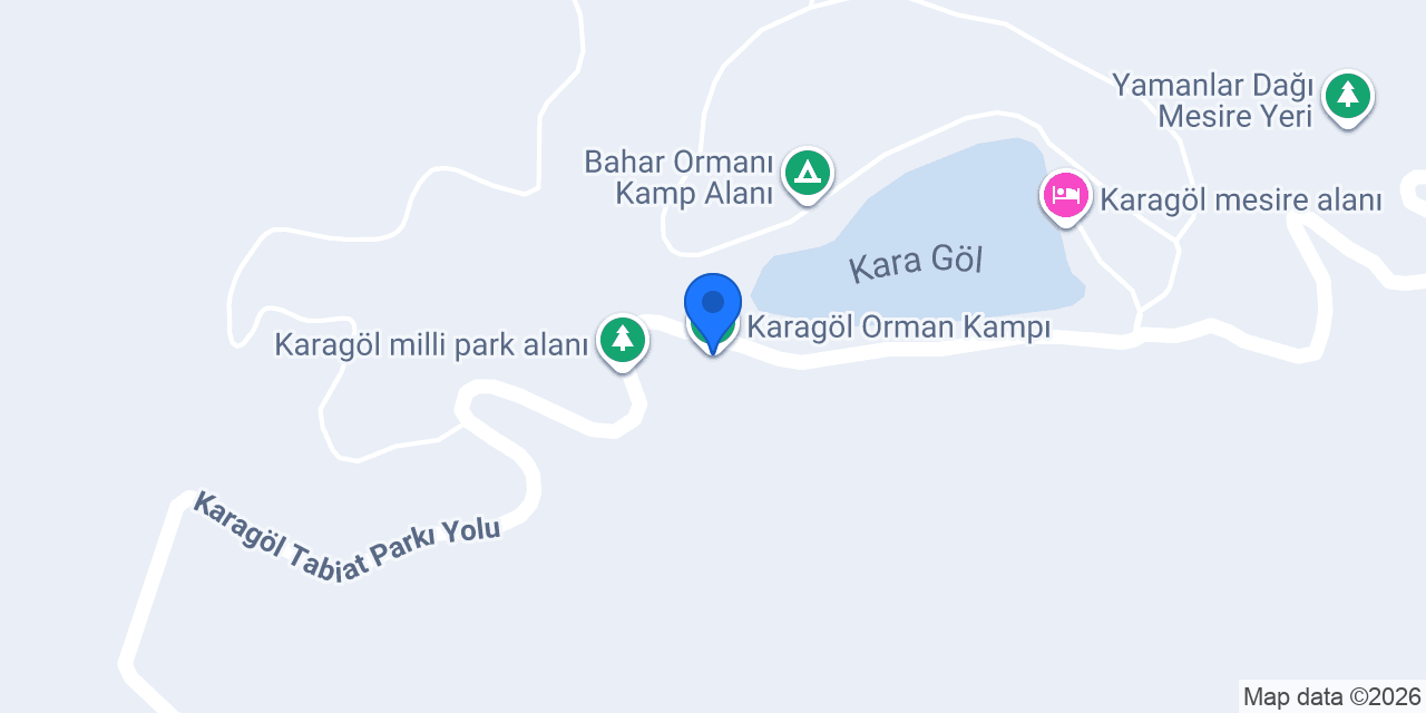 Karagöl Orman Kampı konumu