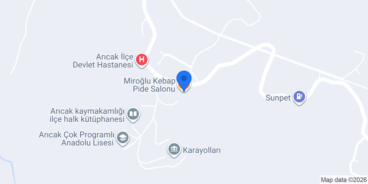 Miroğlu Kebap Pide Salonu konumu