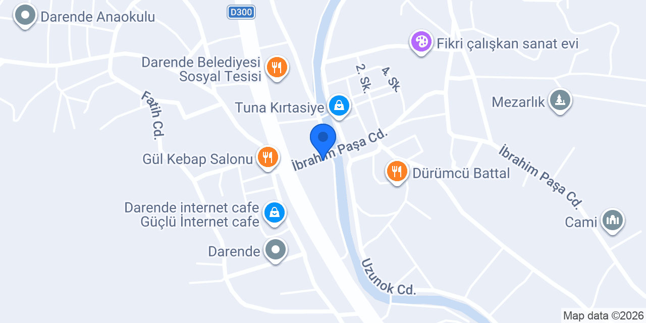 Darende Eczanesi konumu