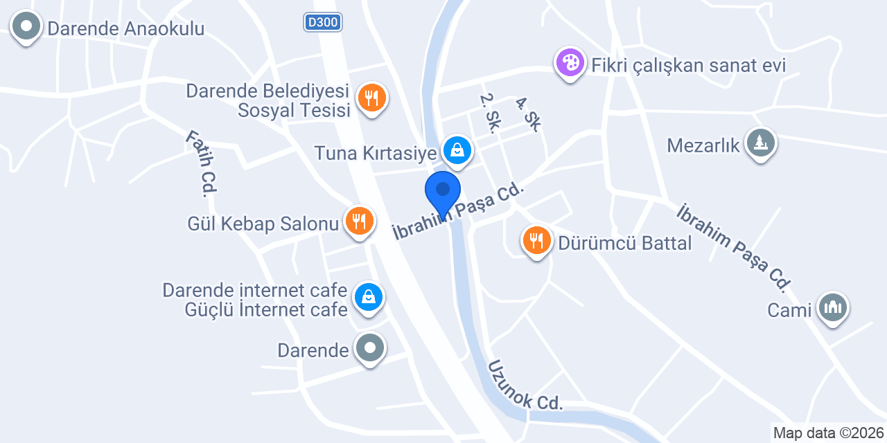 DAMLA KİTAP KIRTASİYE DARENDE konumu