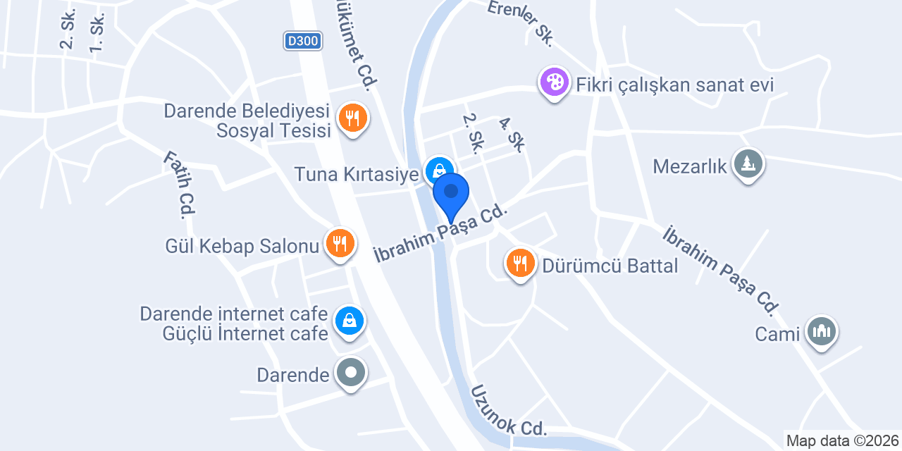 BAĞCI BAHARAT DARENDE konumu