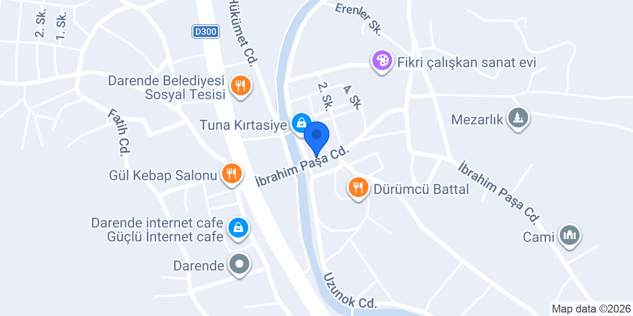 Derya Kitabevi konumu