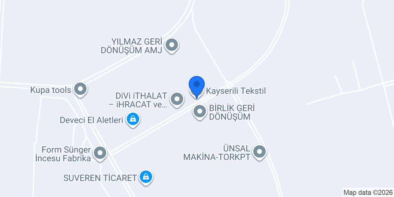 Kayserili Tekstil konumu