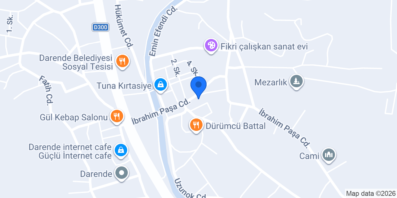 Muhammet Buğra TERZİ( özel darende veteriner kliniği) konumu