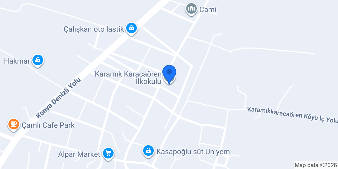Karamık Karacaören İlkokulu konumu