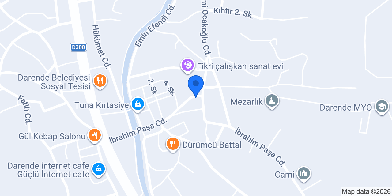 Denta Darende konumu
