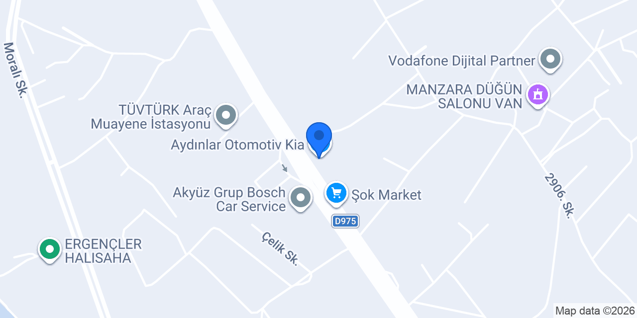 Aydınlar Otomotiv Kia konumu