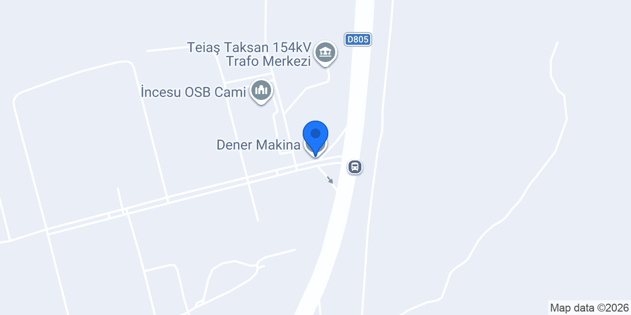 Dener Makina konumu