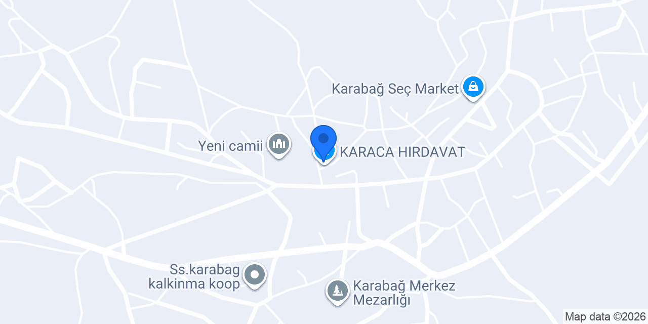 KARACA HIRDAVAT konumu