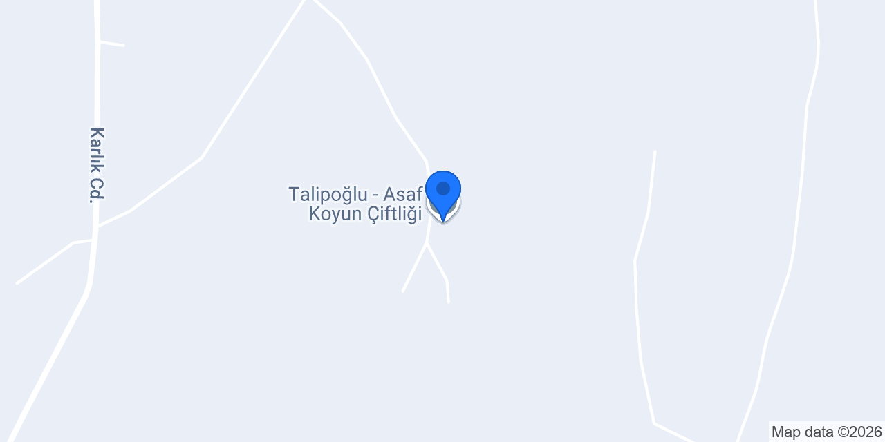 Talipoğlu - Asaf Koyun Çiftliği konumu
