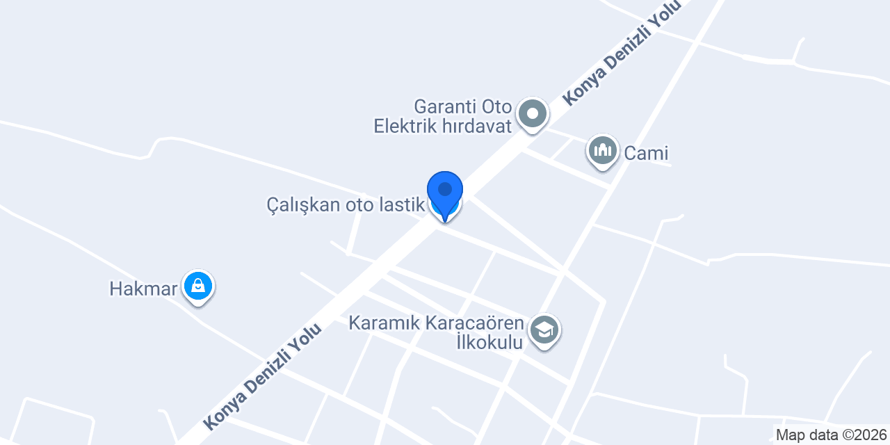 Çalışkan oto lastik konumu