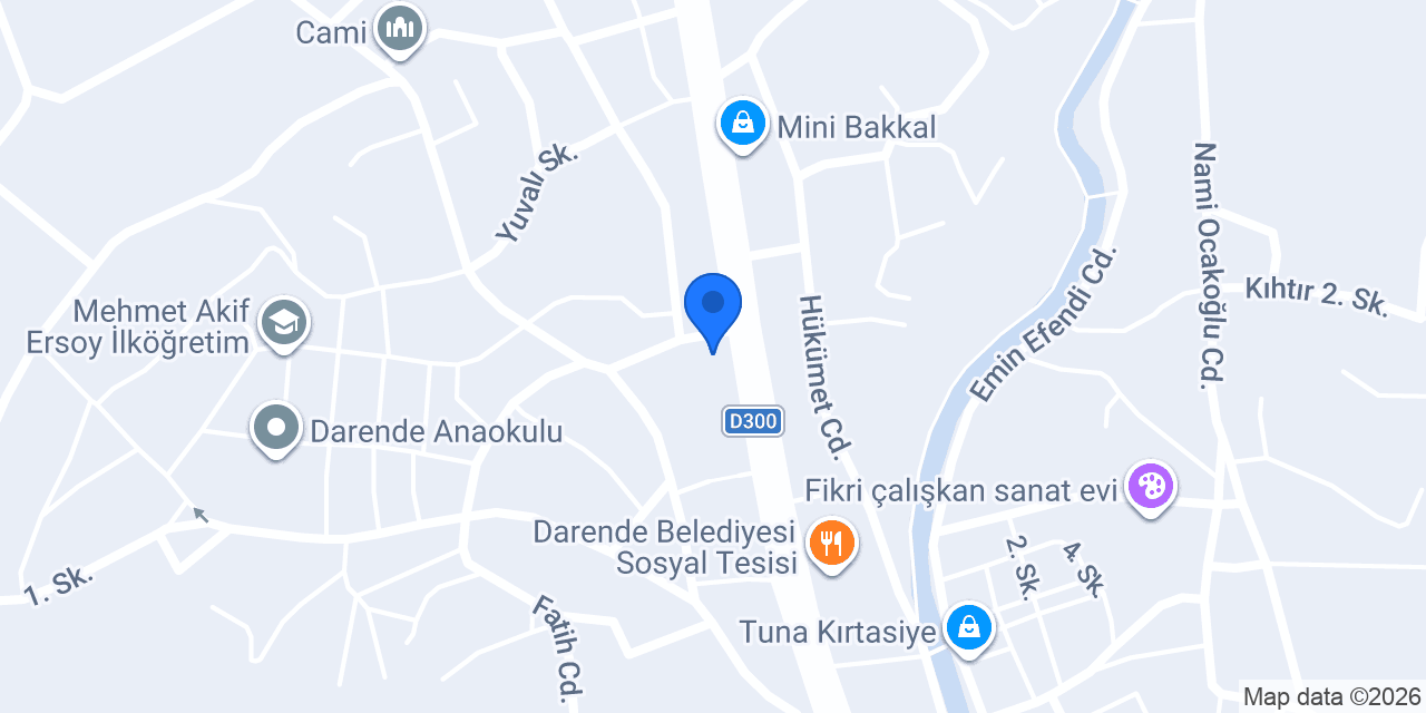 Darende İlçe Milli Eğitim Müdürlüğü konumu