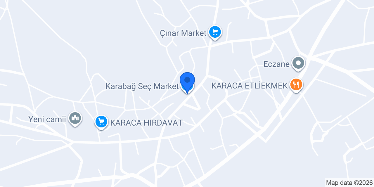 Karabağ Seç Market konumu