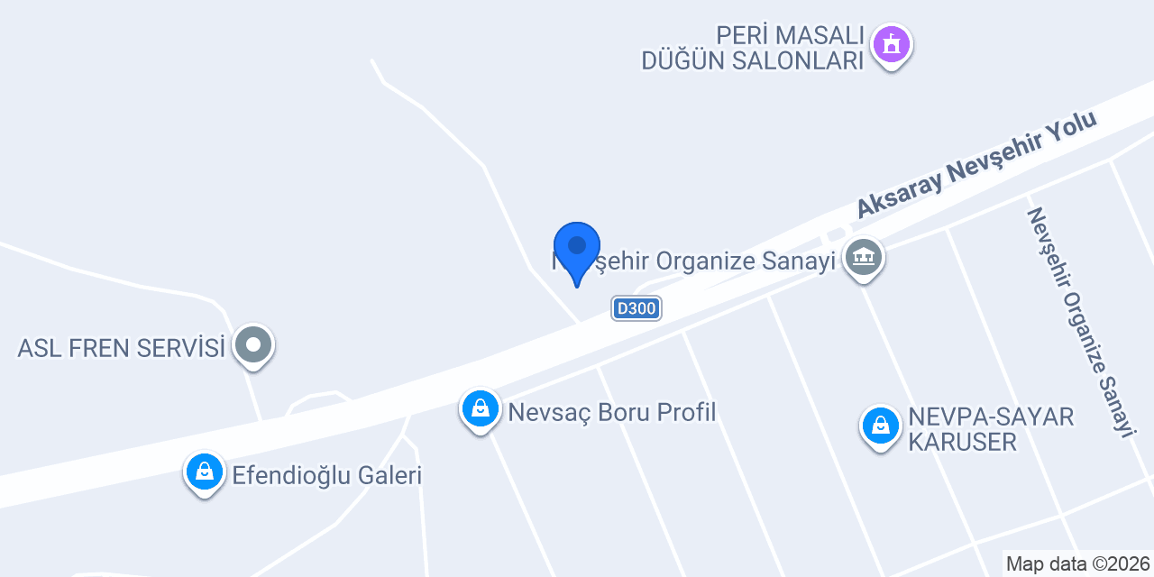 Nevşehir Yapı Madencilik San. ve Tic. Ltd. Şti. konumu