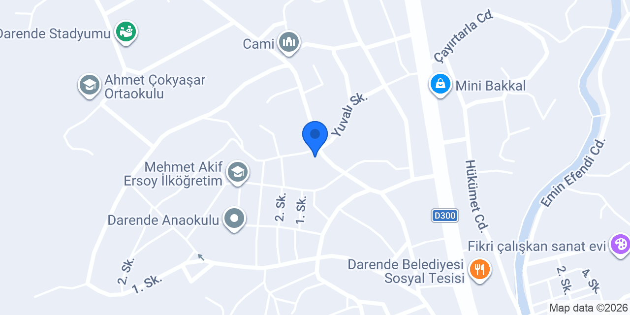 Darende Çiçekçilik konumu