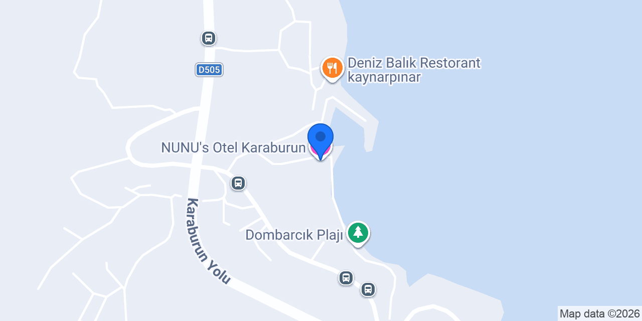 NUNU's Otel Karaburun konumu