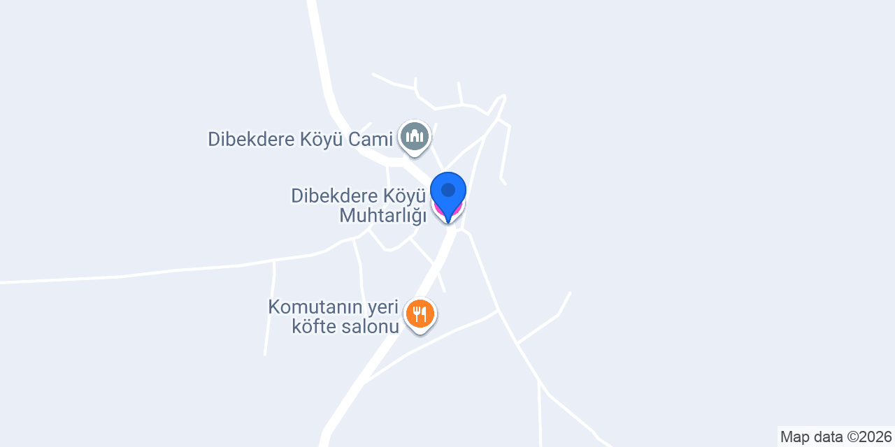 Dibekdere Köyü Muhtarlığı konumu