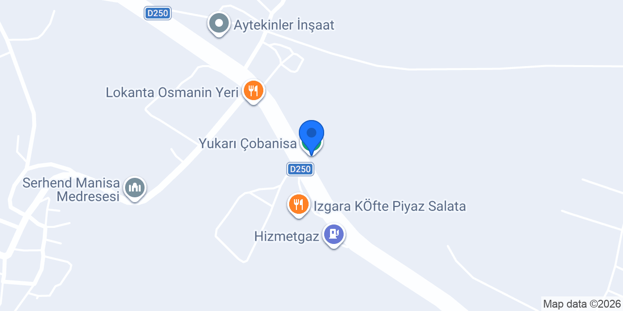 Yukarı Çobanisa konumu
