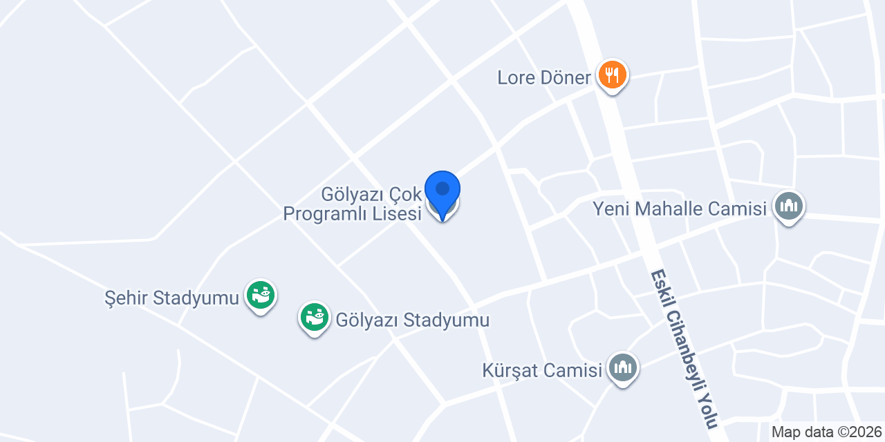 Gölyazı Çok Programlı Lisesi konumu