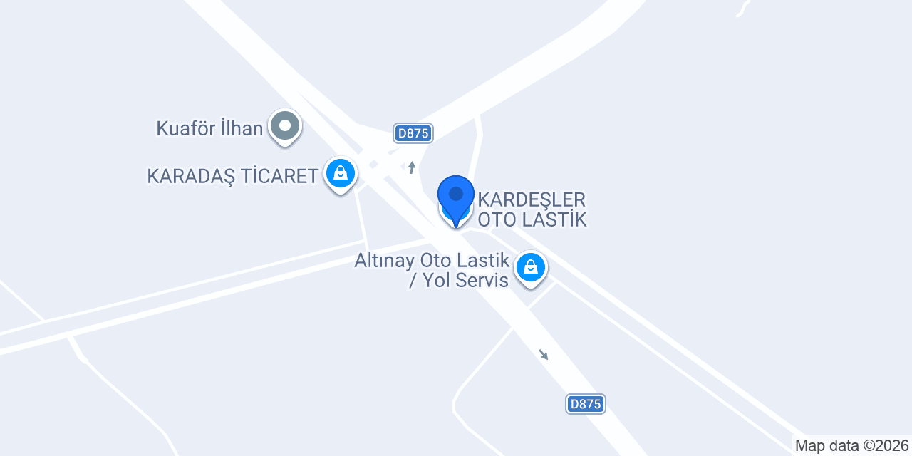 KARDEŞLER OTO LASTİK konumu