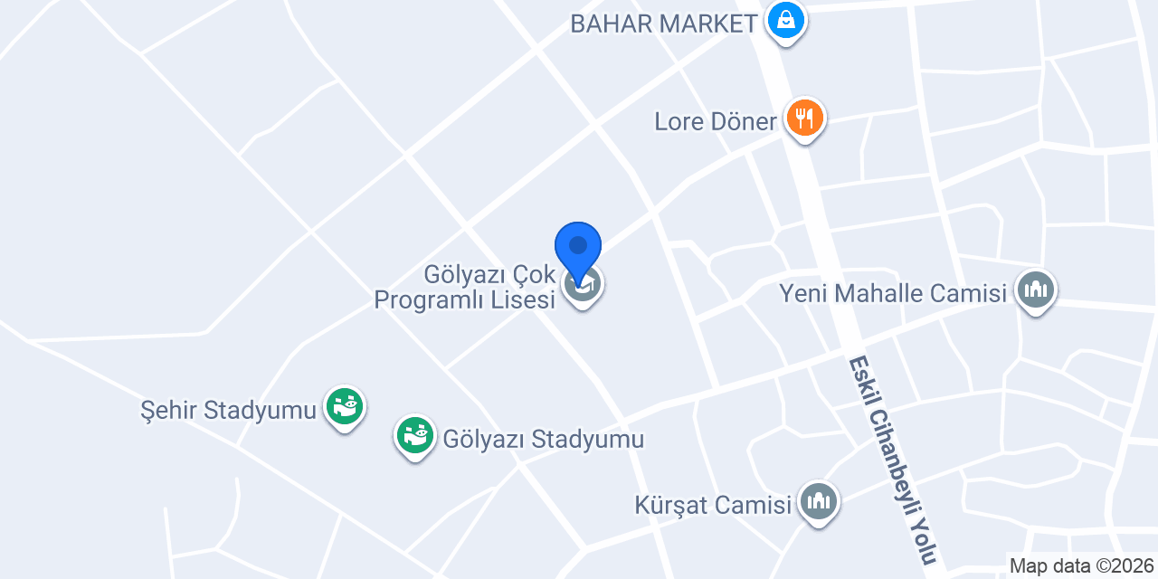 Gölyazı Hürriyet İlkokulu konumu