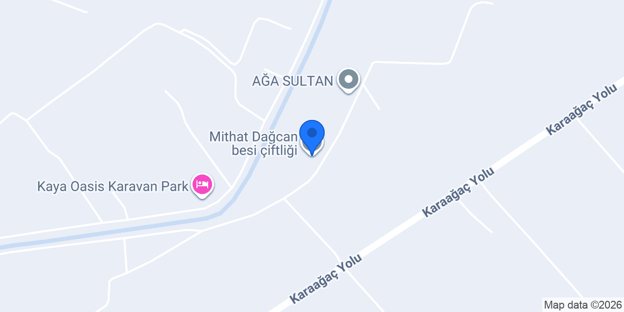 Mithat Dağcan besi çiftliği konumu